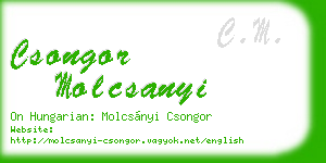csongor molcsanyi business card