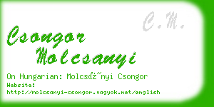 csongor molcsanyi business card